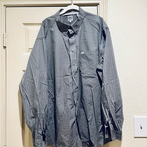 Cinch Men's Gray Patterned Shirt